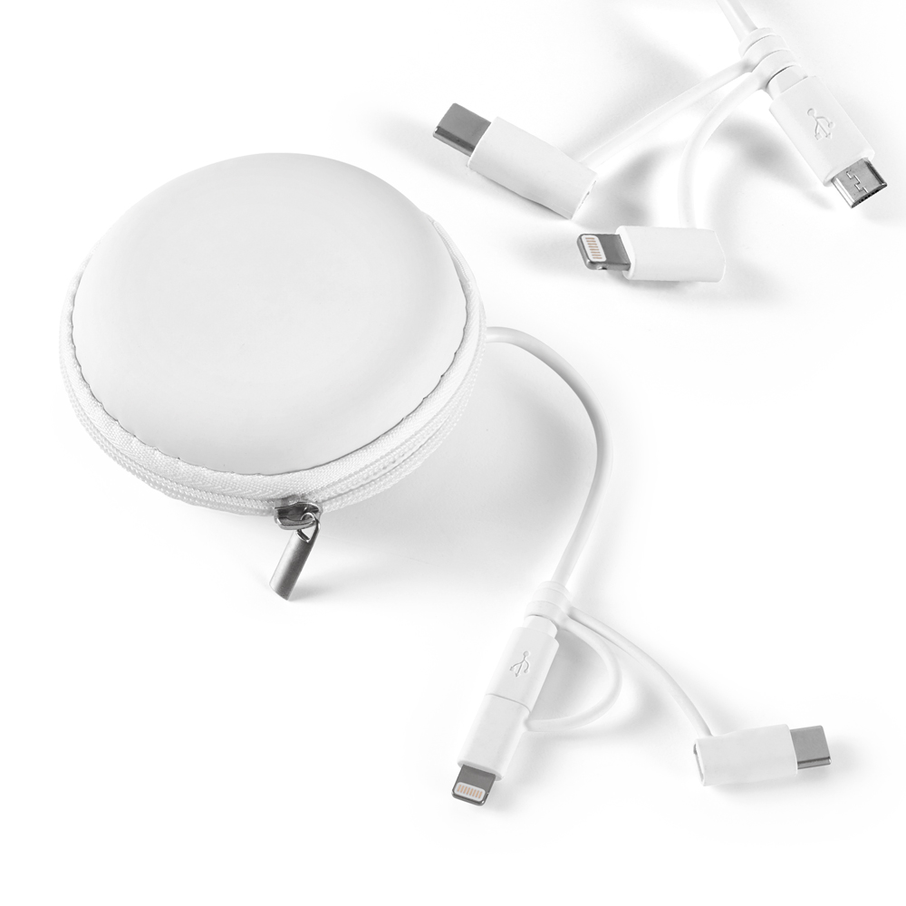 USB cable with pouch