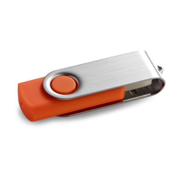 Swivel USB flash drive orange