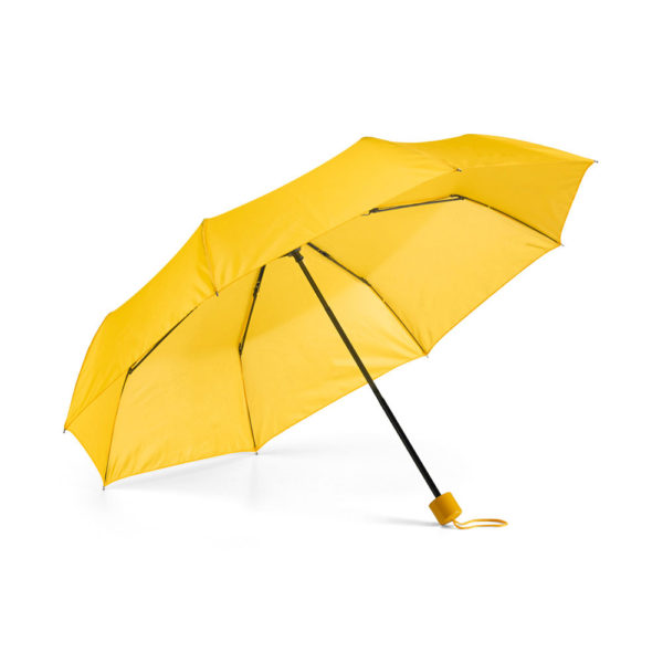 Foldable yellow umbrella